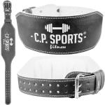 C.P. Sports Leder Gewichthebergürtel, extra breit, schwarz - weiß, Größe L