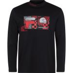 Reduzierte Schwarze Langärmelige Fila Valentino Rossi Rollkragen T-Shirts aus Baumwolle für Damen Größe S 