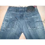 (C714) Coole RARE-The Kid Boys dirty used look Jeans Hose + Logo Taschen gr.140
