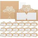 Goldene Tischkarten & Platzkarten aus Papier 50-teilig 