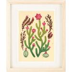 Fuchsiafarbene Boho Digitaldrucke mit Kaktus-Motiv aus Papier 
