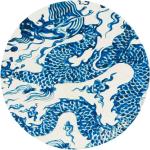 Blaue Asiatische Runde Runde Teppiche 250 cm 