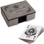 Cadenis Spielkarten für Poker mit Aufbewahrungs-Box personalisiert mit Laser-Gravur Spielekönig 2