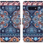 Blaue Cadorabo Samsung Galaxy S10e Cases Art: Flip Cases aus Kunstleder 