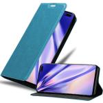 Blaue Cadorabo Samsung Galaxy S10 Cases Art: Flip Cases aus Kunstleder 