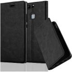 Schwarze Huawei P9 Plus Cases Art: Flip Cases aus Kunstleder 