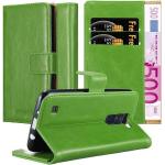 Grüne LG K8 Cases Art: Flip Cases aus Kunstleder 