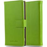 Grüne Sony Xperia Z4 Cases Art: Flip Cases aus Kunstleder 