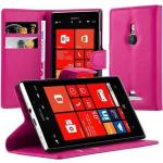 Pinke Nokia Lumia 925 Cases Art: Flip Cases aus Kunstleder 