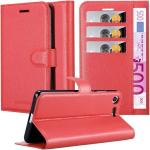Rote Cadorabo Sony Xperia XZ Cases Art: Flip Cases aus Kunstleder 