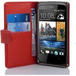 Rote HTC Desire 500 Cases aus Kunstleder 
