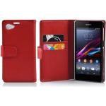 Rote Sony Xperia Z1 Compact Cases aus Kunstleder 