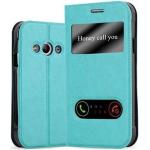 Grüne Samsung Galaxy Xcover 3 Cases Art: Flip Cases aus Kunstleder mit Sichtfenster 