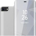 Silberne Cadorabo iPhone 7 Hüllen 2020 Art: Flip Cases mit Spiegel 