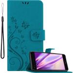 Blaue Cadorabo Huawei Y6 Cases Art: Flip Cases aus Kunstleder 