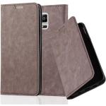Braune Cadorabo Samsung Galaxy Note 4 Cases Art: Flip Cases aus Kunststoff 
