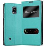 Mintgrüne Cadorabo Samsung Galaxy Note 4 Cases Art: Flip Cases aus Kunstleder 