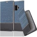 Dunkelblaue Cadorabo Samsung Galaxy S9 Hüllen Art: Flip Cases aus Kunststoff 