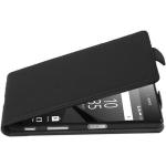 Schwarze Sony Xperia Z5 Compact Cases Art: Flip Cases aus Kunstleder 