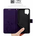 Violette Cadorabo Samsung Galaxy A12 Hüllen Art: Flip Cases aus Kunstleder 