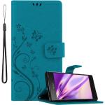 Blaue Cadorabo Sony Xperia XZ1 Cases Art: Flip Cases 