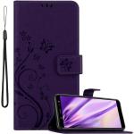 Violette Cadorabo Samsung Galaxy A6 Hüllen 2018 Art: Flip Cases aus Kunstleder 