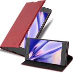 Rote Cadorabo Sony Xperia XA1 Cases Art: Flip Cases aus Kunstleder klappbar 