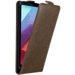 Braune Cadorabo LG G6 Cases Art: Flip Cases aus Kunstleder klappbar 