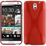 Rote HTC Desire 610 Cases mit Knopf aus Silikon 