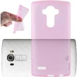Pinke Cadorabo LG G4 Cases durchsichtig aus Silikon 
