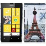 Cadorabo Nokia Lumia 520 Cases Art: Bumper Cases mit Eiffelturm-Motiv aus Silikon 