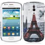 Cadorabo Samsung Galaxy S3 Mini Cases Art: Bumper Cases mit Eiffelturm-Motiv aus Silikon mini 