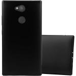 Schwarze Cadorabo Sony Xperia L2 Cases Matt aus Silikon 