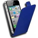 Blaue Cadorabo iPhone 4/4S Cases Art: Flip Cases aus Kunstleder 