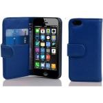 Royalblaue Cadorabo iPhone 5C Cases Art: Flip Cases aus Kunststoff 