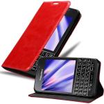 Rote Cadorabo BlackBerry Q10 Hüllen Art: Flip Cases aus Kunstleder 