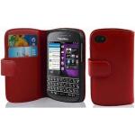 Rote Cadorabo BlackBerry Q10 Hüllen Art: Flip Cases aus Kunststoff 