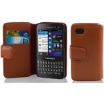 Braune Cadorabo BlackBerry Q5 Hüllen Art: Flip Cases aus Kunststoff 