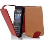 Rote Cadorabo BlackBerry Q5 Hüllen Art: Flip Cases aus Kunststoff 