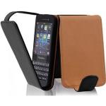 Schwarze Cadorabo BlackBerry Q5 Hüllen Art: Flip Cases aus Kunststoff 