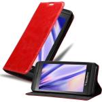 Rote Cadorabo BlackBerry Z10 Hüllen Art: Flip Cases aus Kunstleder 