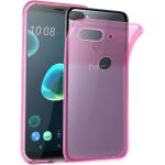 Pinke Cadorabo HTC Desire 12 Plus Cases Art: Bumper Cases durchsichtig aus Silikon 