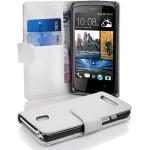 Weiße Cadorabo HTC Desire 500 Cases Art: Flip Cases aus Kunststoff 