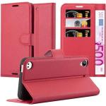 Karminrote Cadorabo HTC Desire 530 Cases Art: Flip Cases 