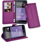 Violette Cadorabo HTC Desire 816 Cases Art: Flip Cases aus Kunststoff 
