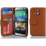 Braune Cadorabo HTC One M8 Cases Art: Flip Cases aus Kunststoff 