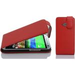 Rote Cadorabo HTC One M8 Cases Art: Flip Cases aus Kunststoff mini 