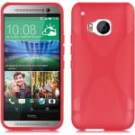 Rote Cadorabo HTC One M9 Cases Art: Bumper Cases aus Silikon 
