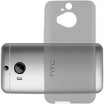 Schwarze Cadorabo HTC One M9 Cases durchsichtig aus Kunststoff 