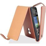 Braune Cadorabo HTC One Max Cases Art: Flip Cases aus Kunststoff 